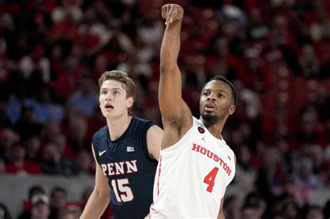 No. 3 Houston improves to 13-0 with 81-42 win over Penn